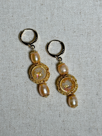 Rosalind Vintage Pearl Drop Earrings