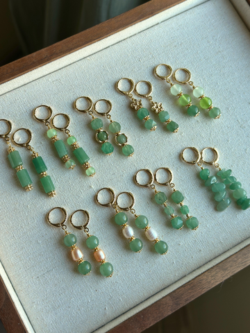 Aurie Aventurine Drop Earrings