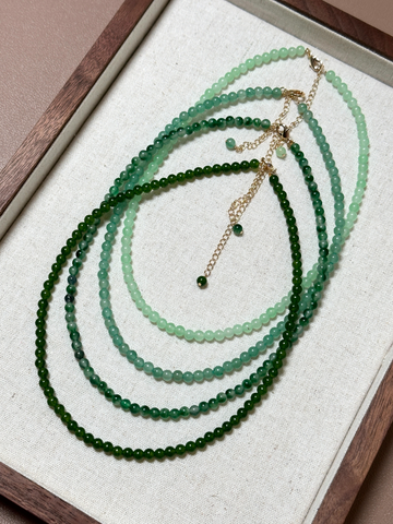 Cara Green Natural Stone Necklace