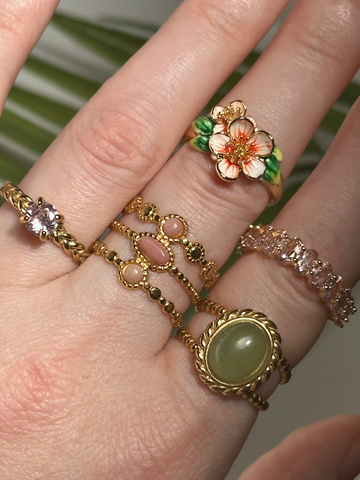 Olivia Aventurine Vintage Ring