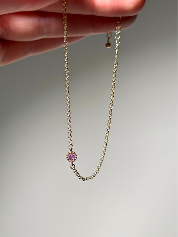 Chase Lilac Crystal Chain Bracelet