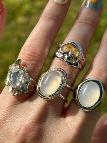 Ivy Oval Moonstone Statement Ring