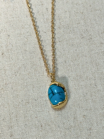 Turquoise Embrace Pendant Necklace