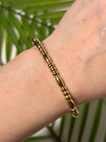 Gianna Geometric Beaded Bangle