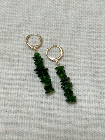 Noura Emerald Drop Earrings