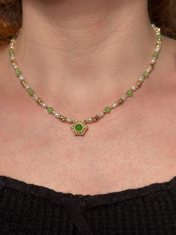 Jasmine Vintage Pendant Necklace