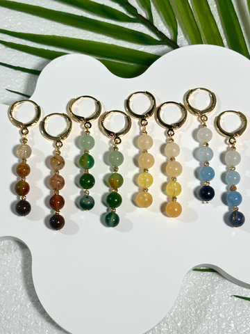 Halley Gradient Gemstone Drop Earrings