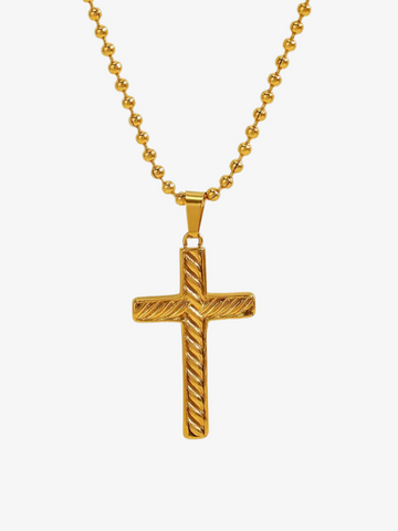 Saya Minimal Cross Pendant Necklace