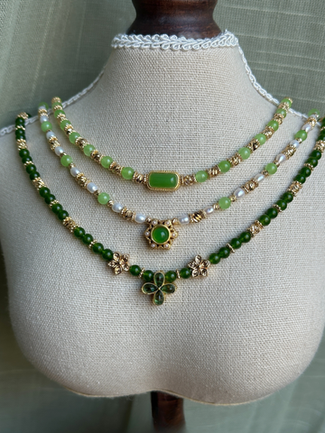 Lamia Vintage Floral Pendant Necklace
