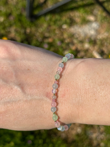 Nia Minimal Mixed Gemstone Bracelet