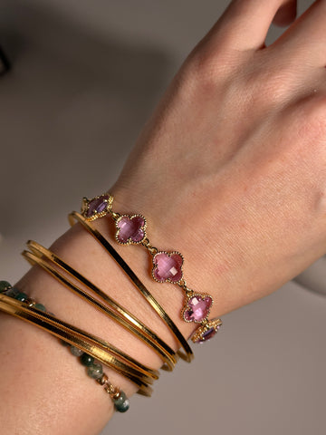 Monae Lavender Zircon Bracelet