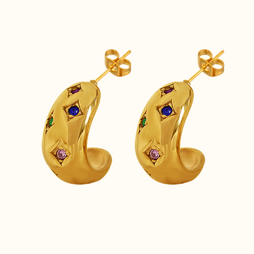 Jaela Radiant Hoop Earrings