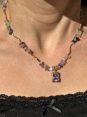 Liana Flourite Pendant Necklace