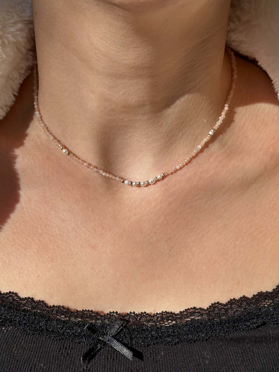 Millie Natural Stone Minimal Necklace