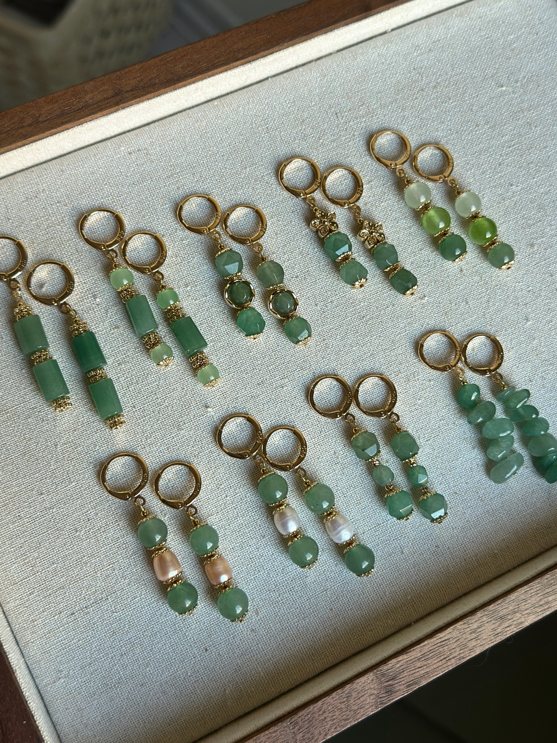 Aurie Aventurine Drop Earrings