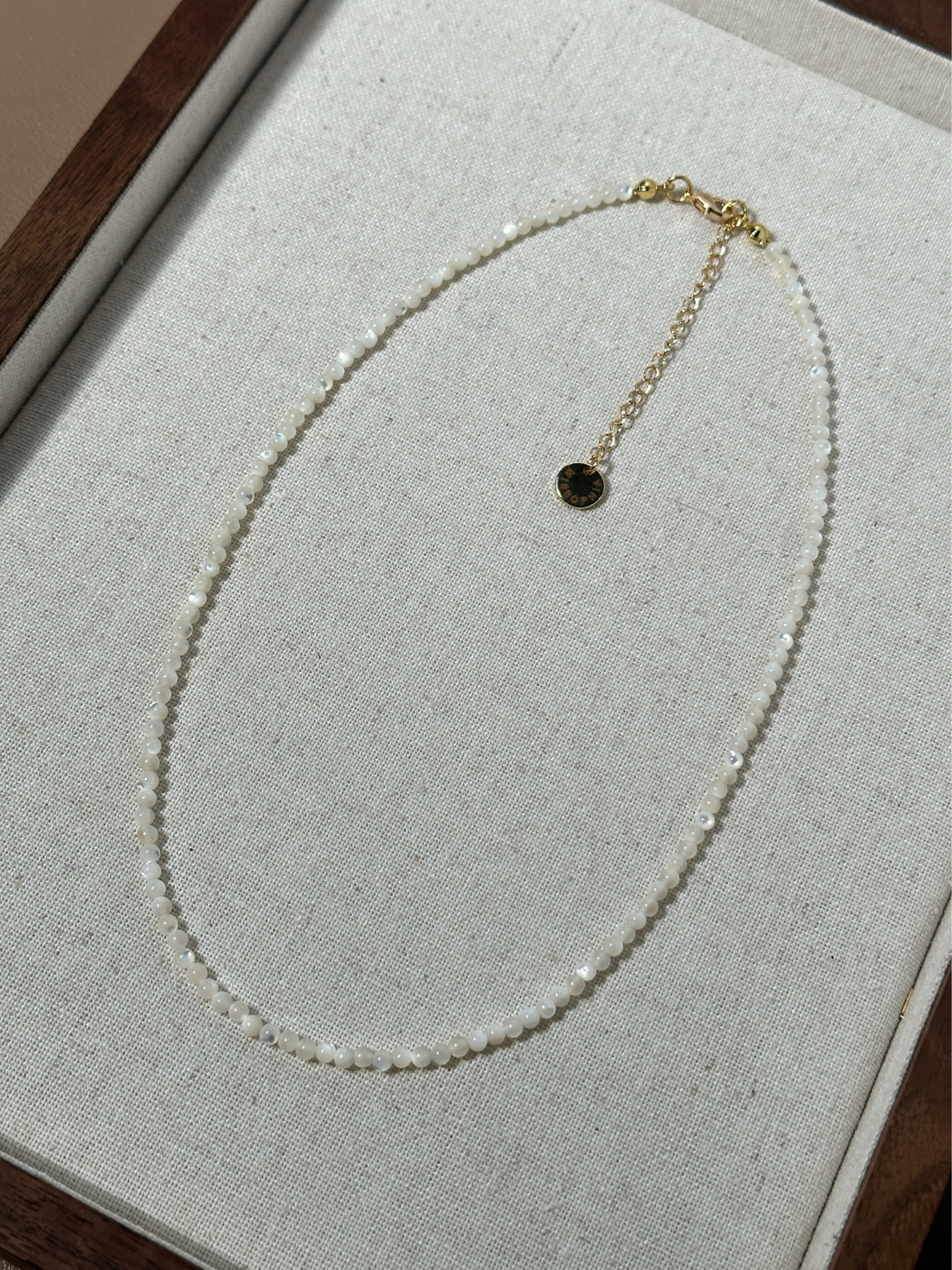 Emory Minimal Moonstone Necklace