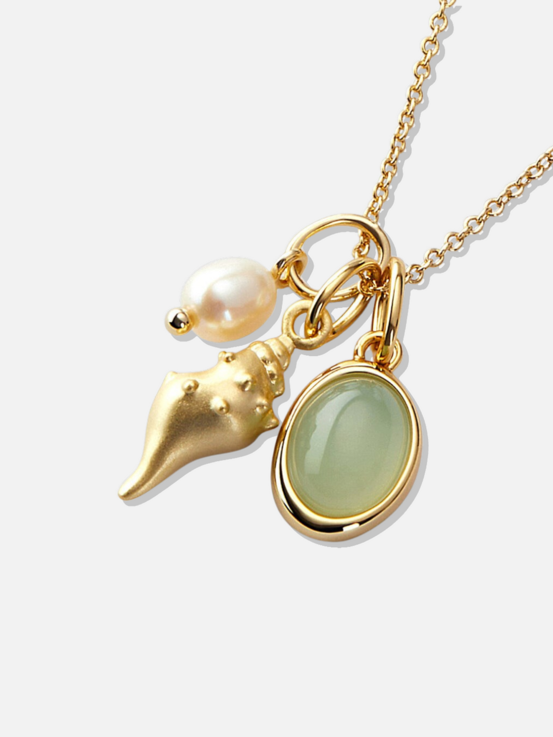 Aventurine Triple Charm Necklace
