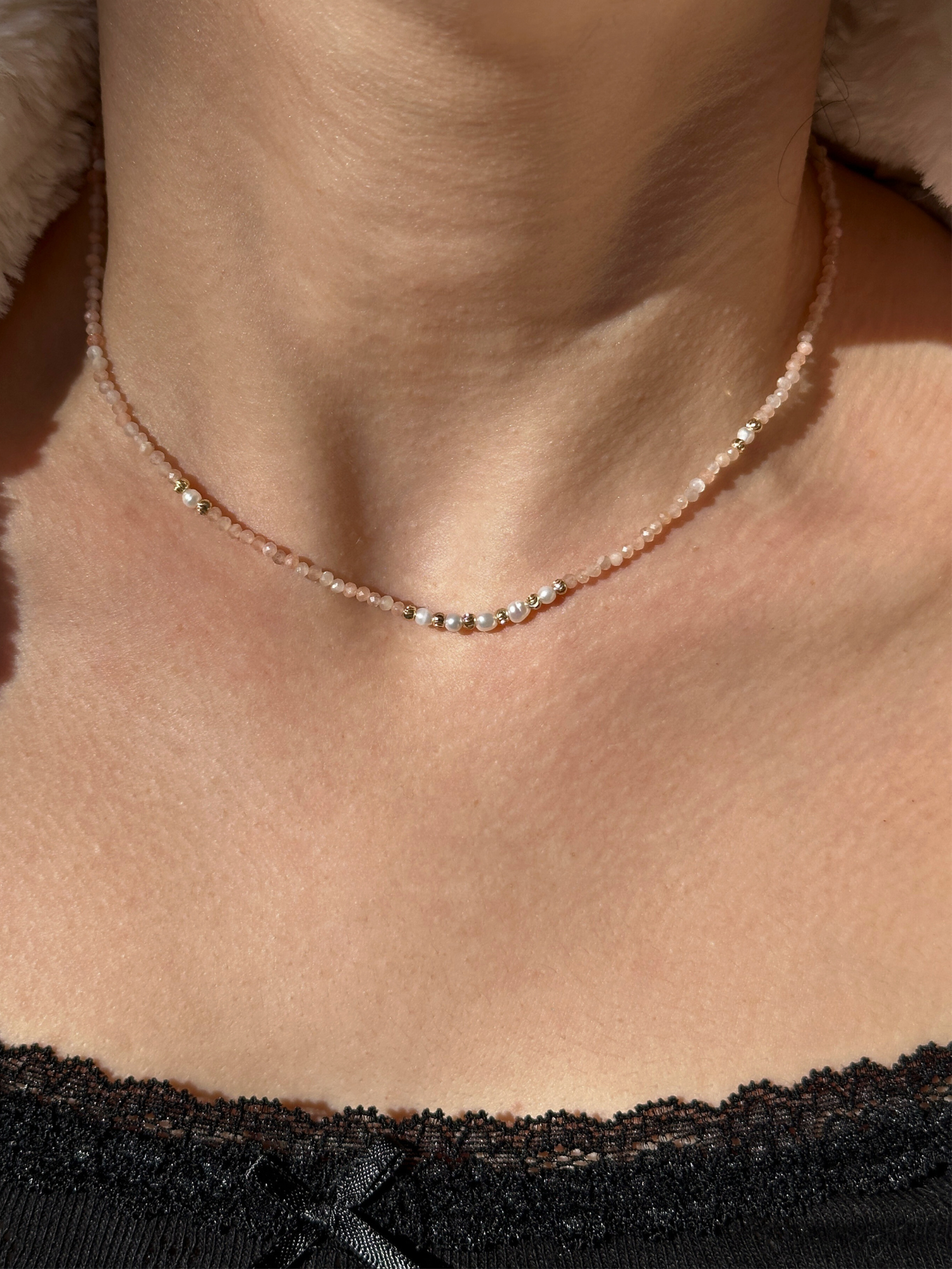 Millie Natural Stone Minimal Necklace