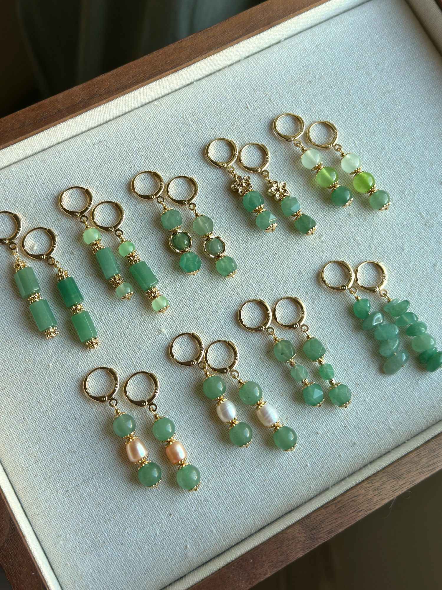 Aurie Aventurine Drop Earrings