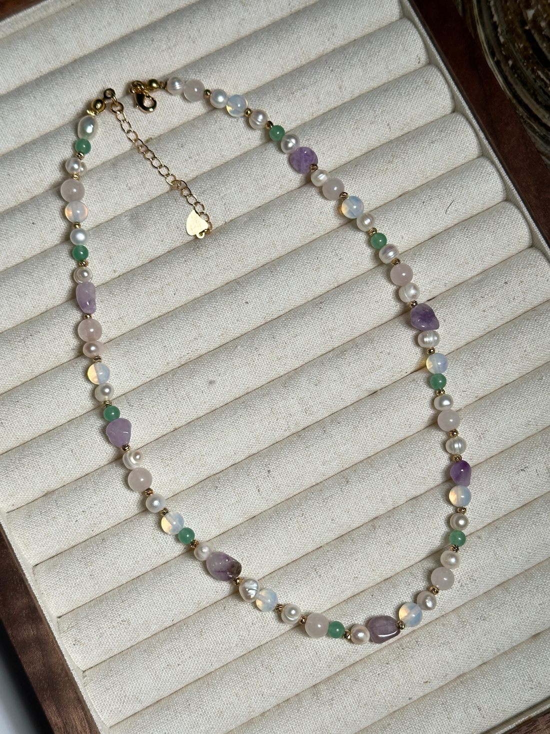Zelena Mixed Gemstone Necklace