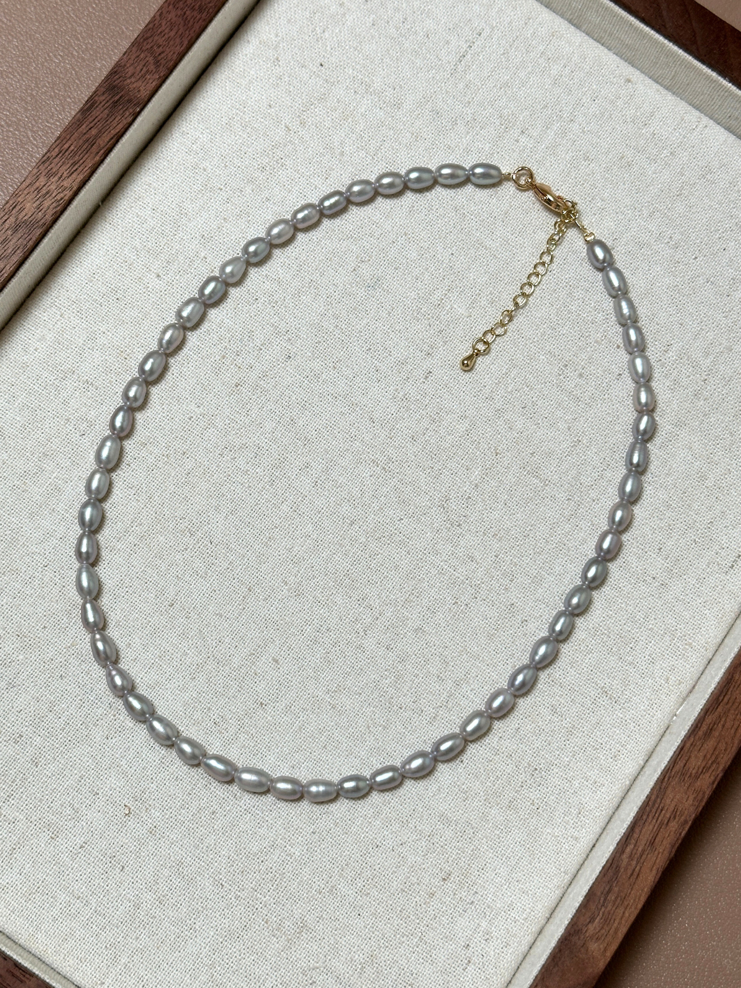 Vienna Grey Freshwater Pearl Necklace