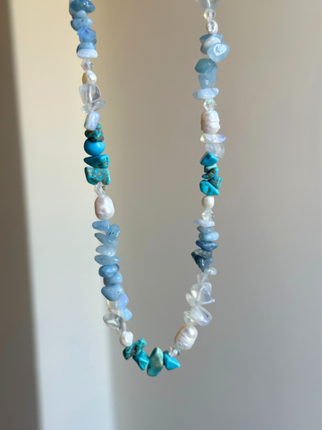 Thea Turquoise & Aquamarine Necklace