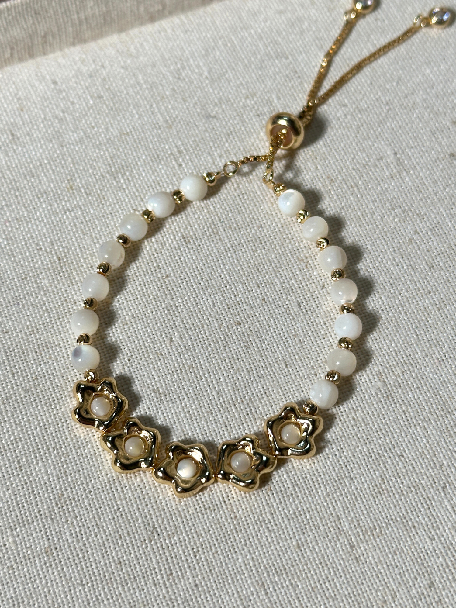 Belle Moonstone Floral Bracelet