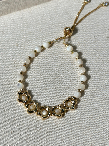 Belle Moonstone Floral Bracelet
