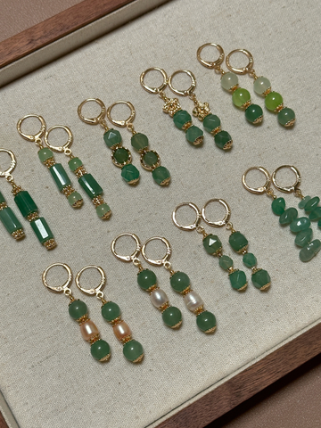 Aurie Aventurine Drop Earrings