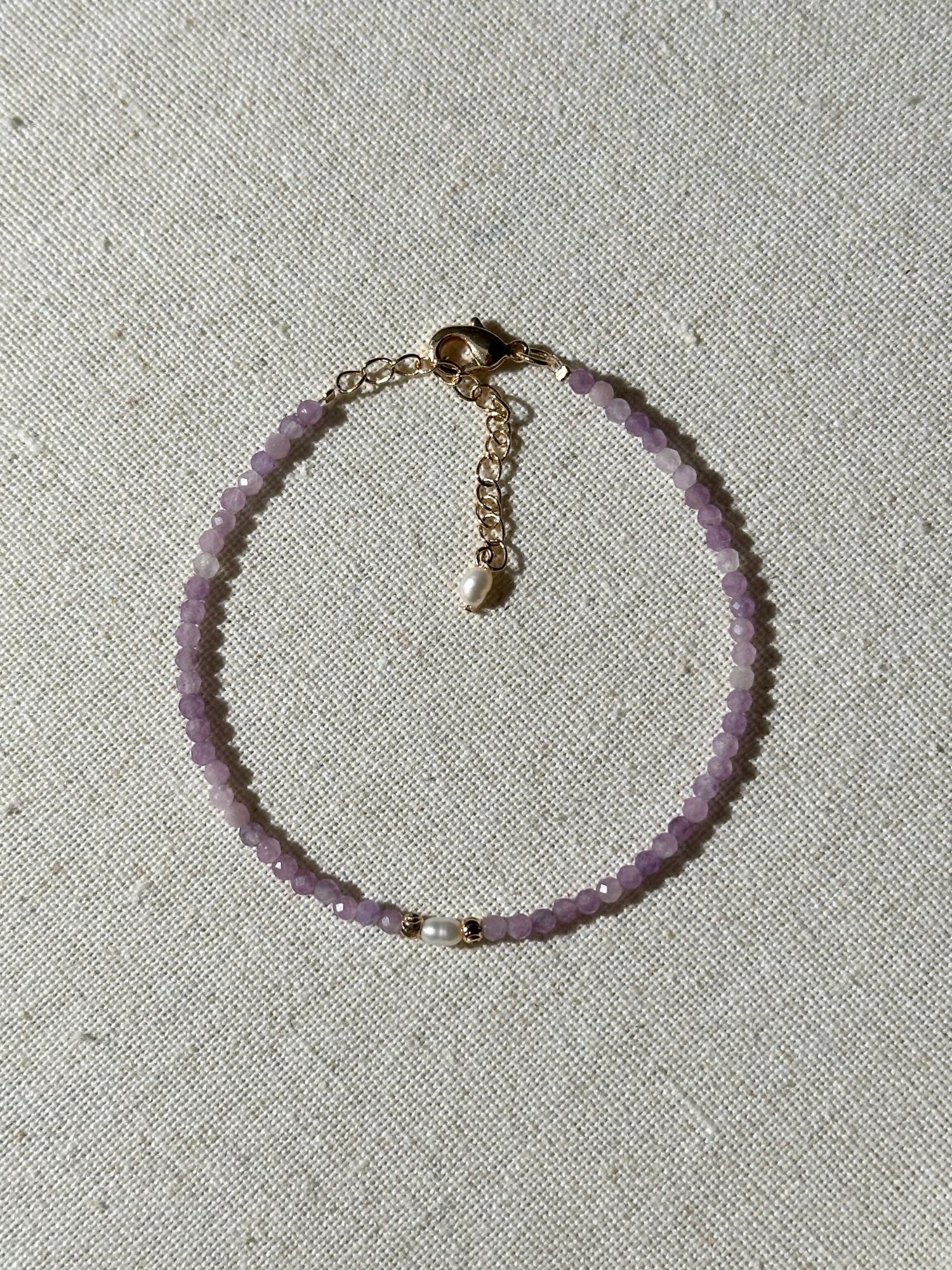 Lora Minimal Amethyst Bracelet