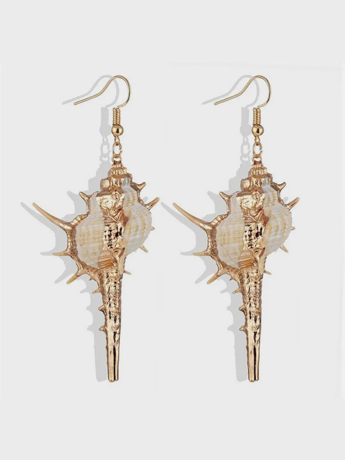 Erica Golden Shell Earrings