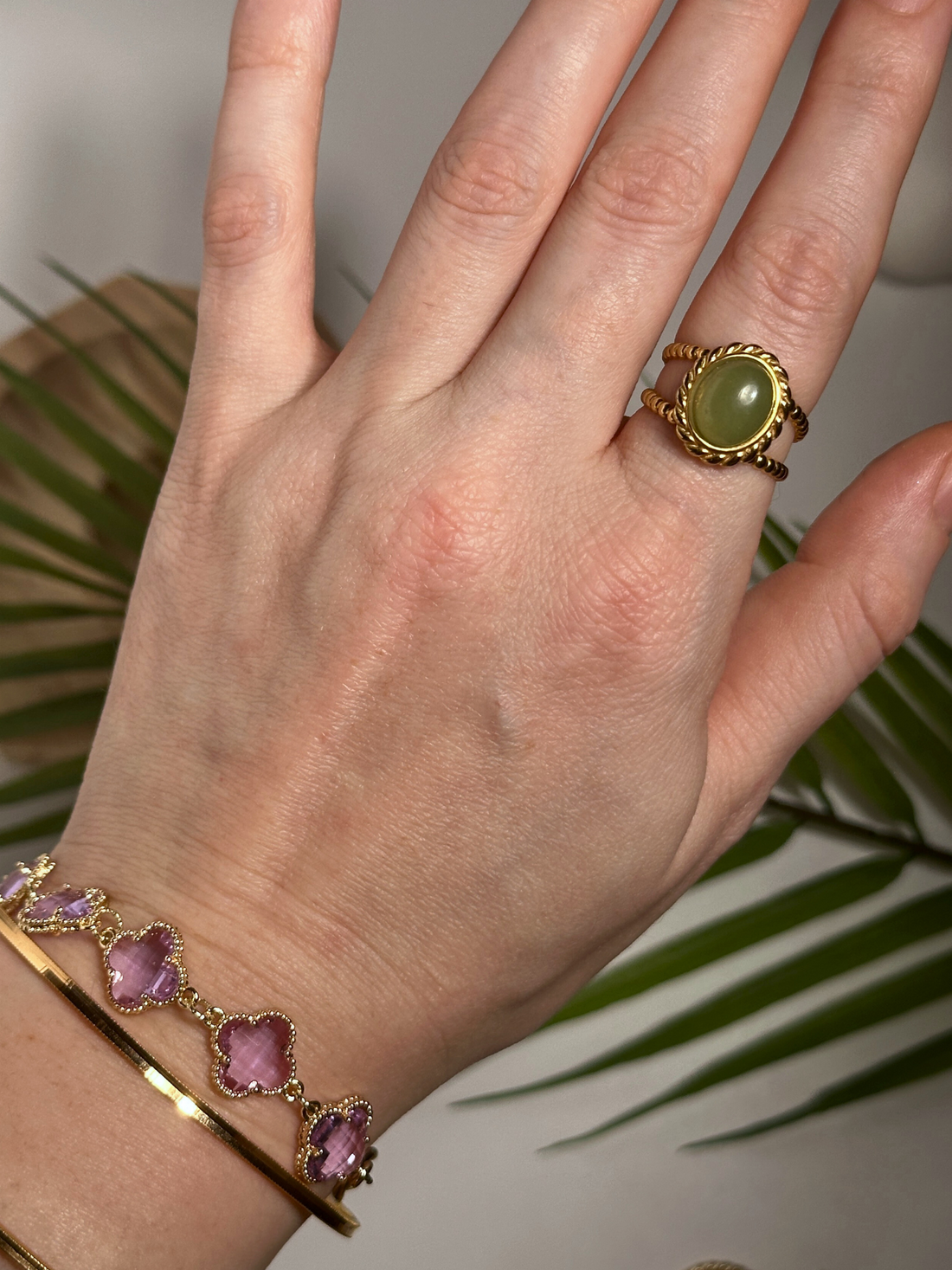 Olivia Aventurine Vintage Ring