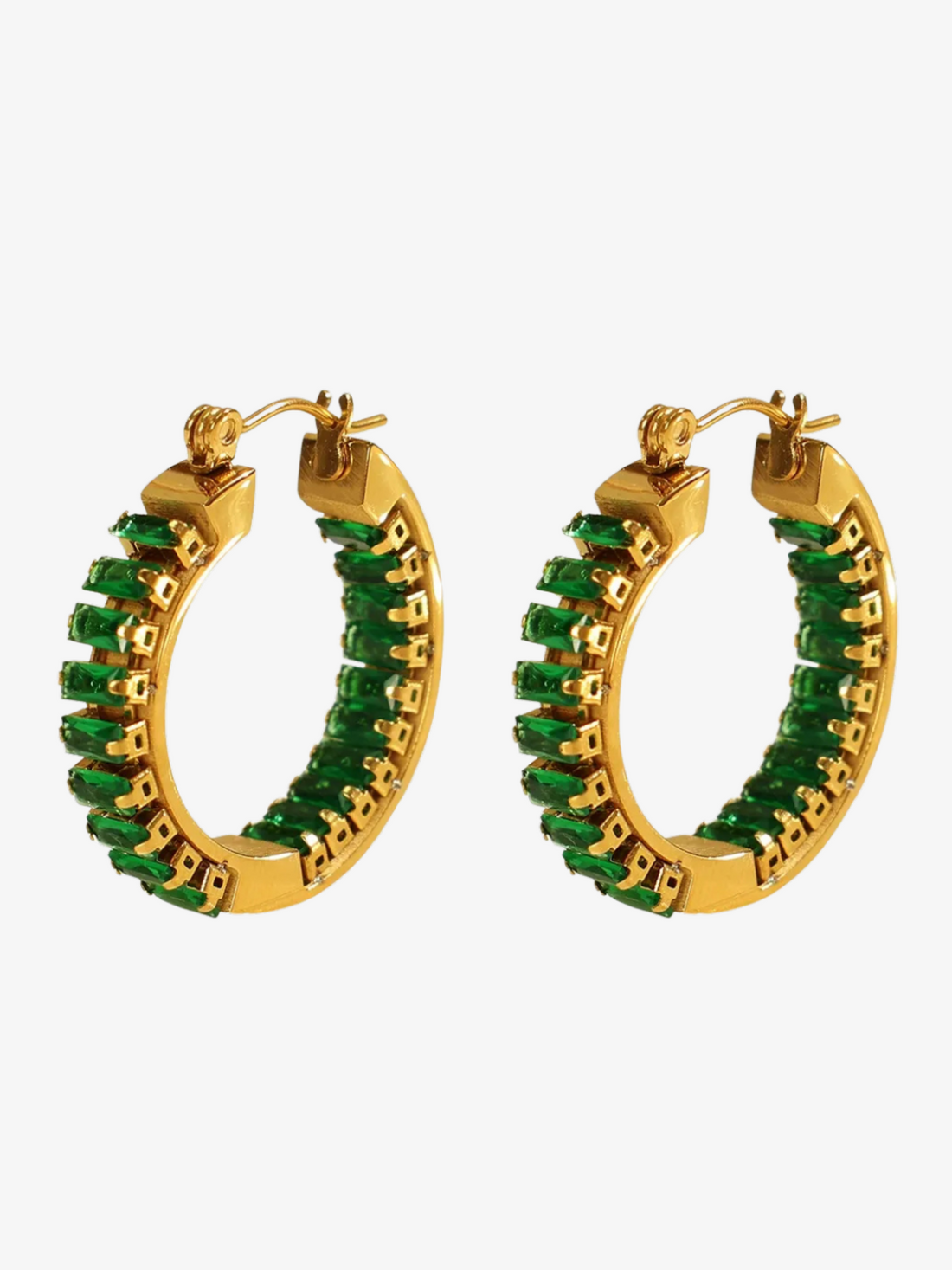 Carsen Zircon Hoop Earrings