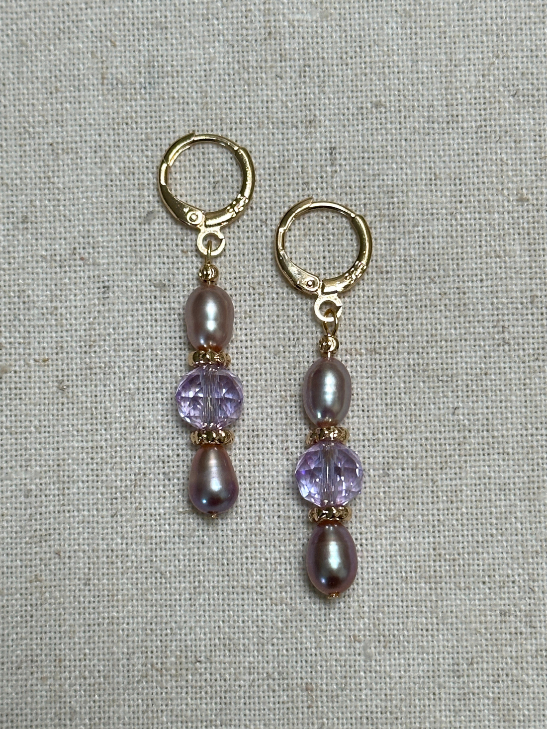 Isela Minimal Pearl & Zircon Drop Earrings
