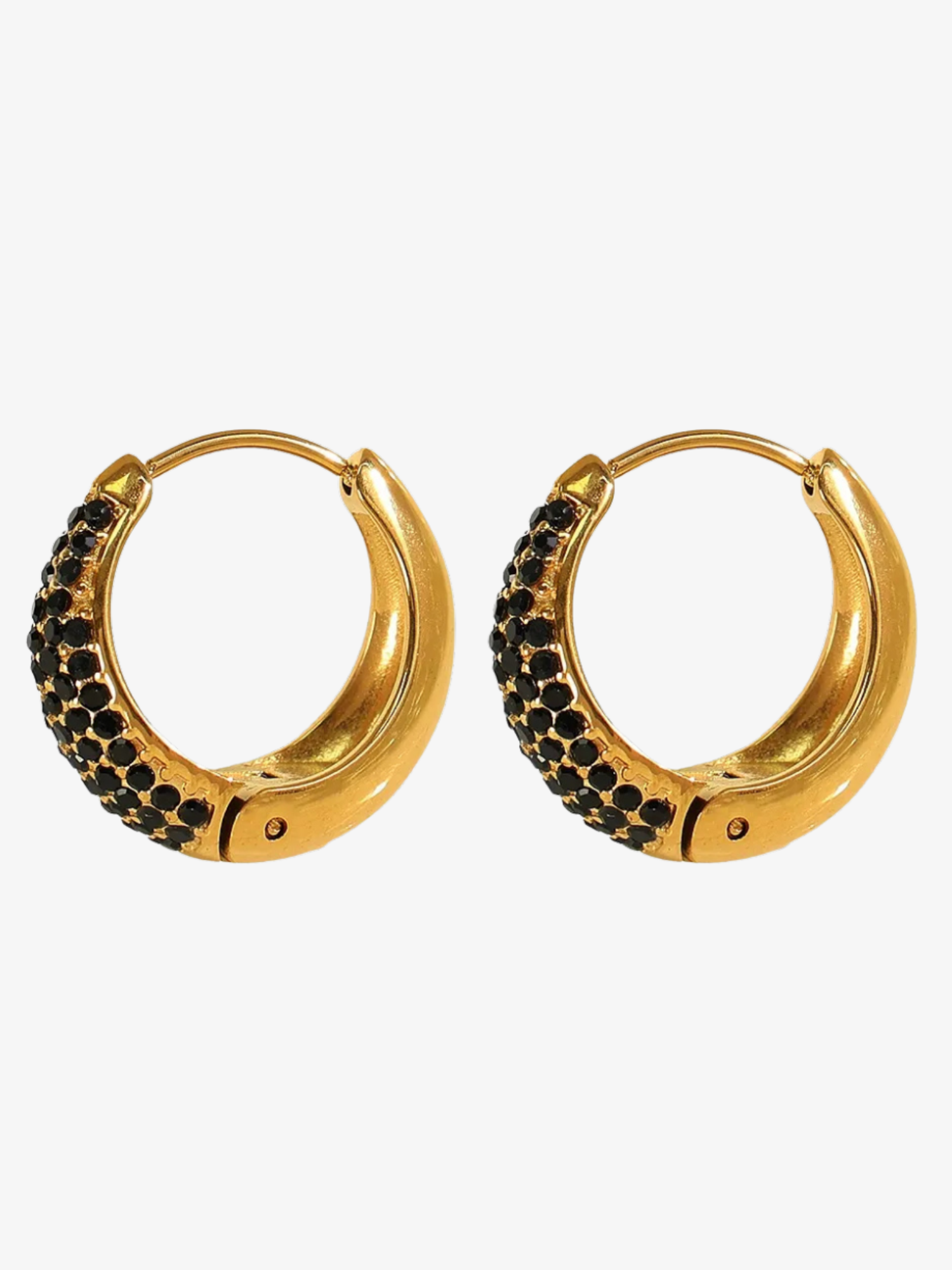 Carsen Zircon Hoop Earrings