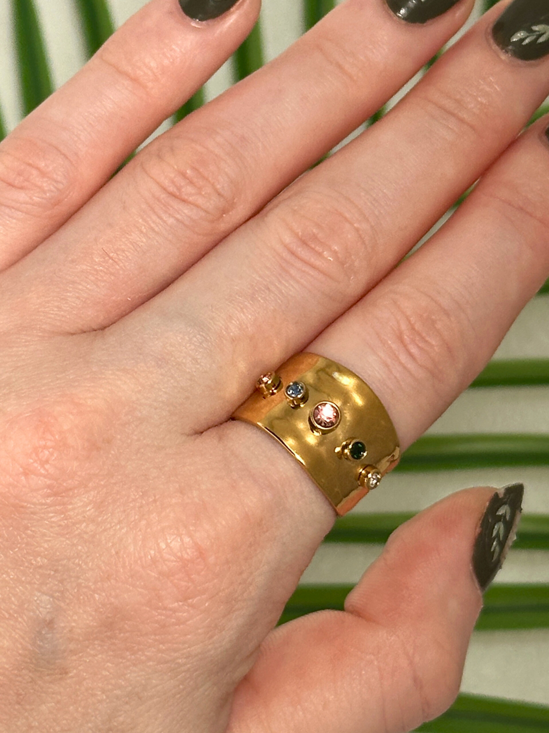 Maya Rhinestone Statement Ring