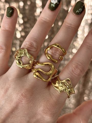 Callie Sculptural Open Ring