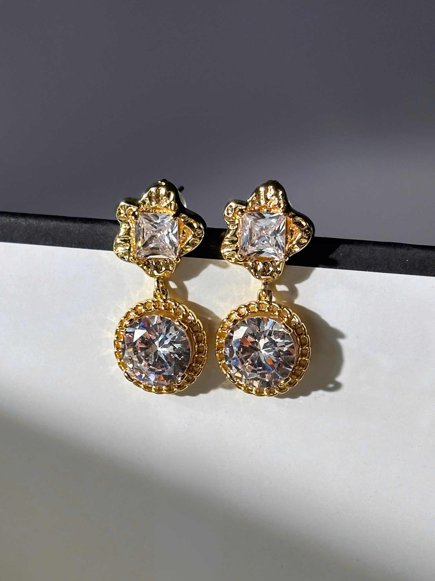 Clarisse Crystal Drop Earrings