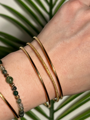 Auria Textured Bangle Set
