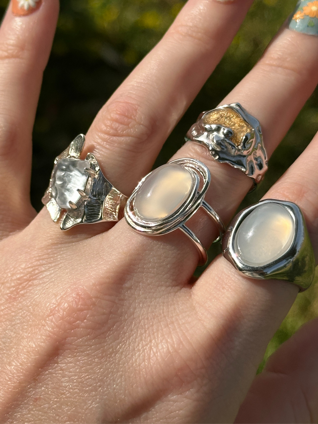 Ivy Oval Moonstone Statement Ring