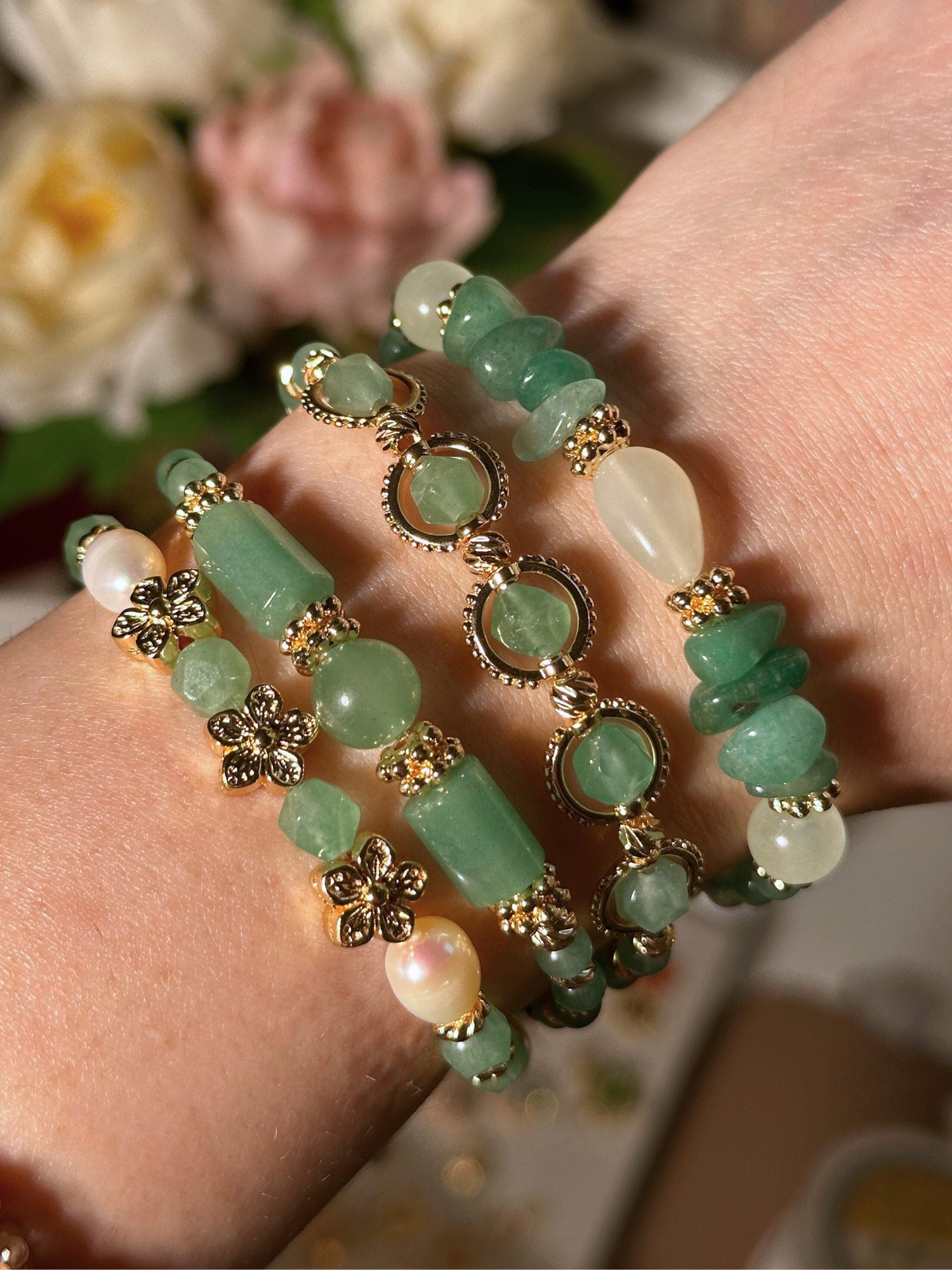 Elivia Aventurine Bracelet Set