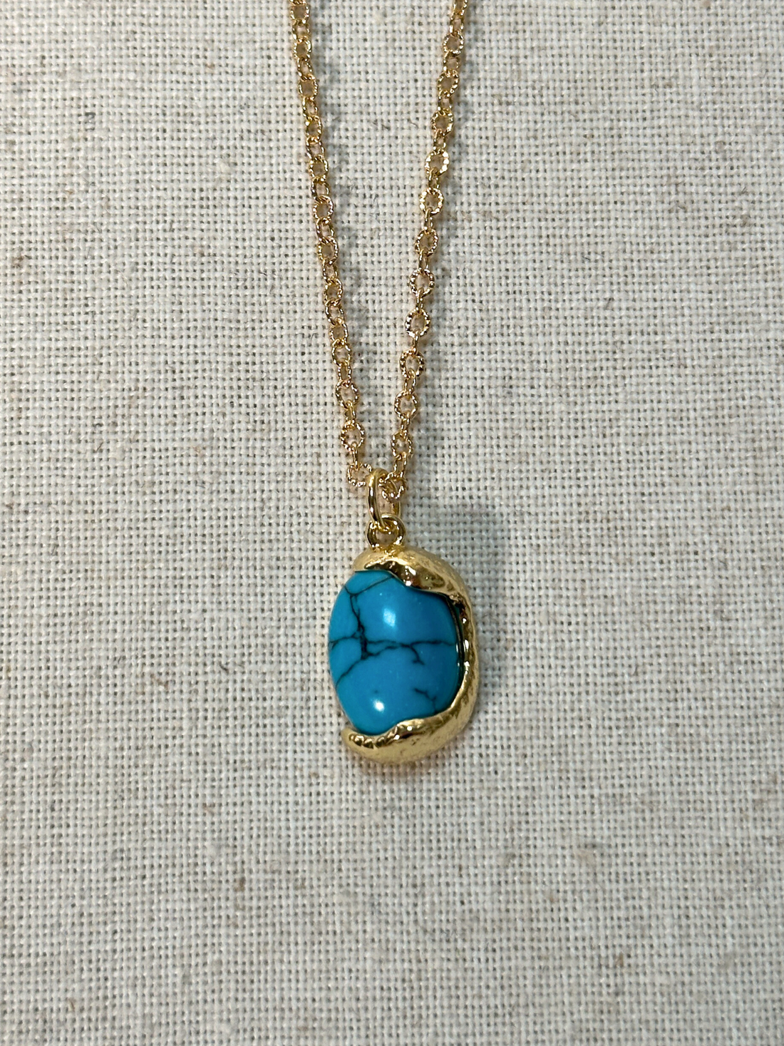 Turquoise Embrace Pendant Necklace