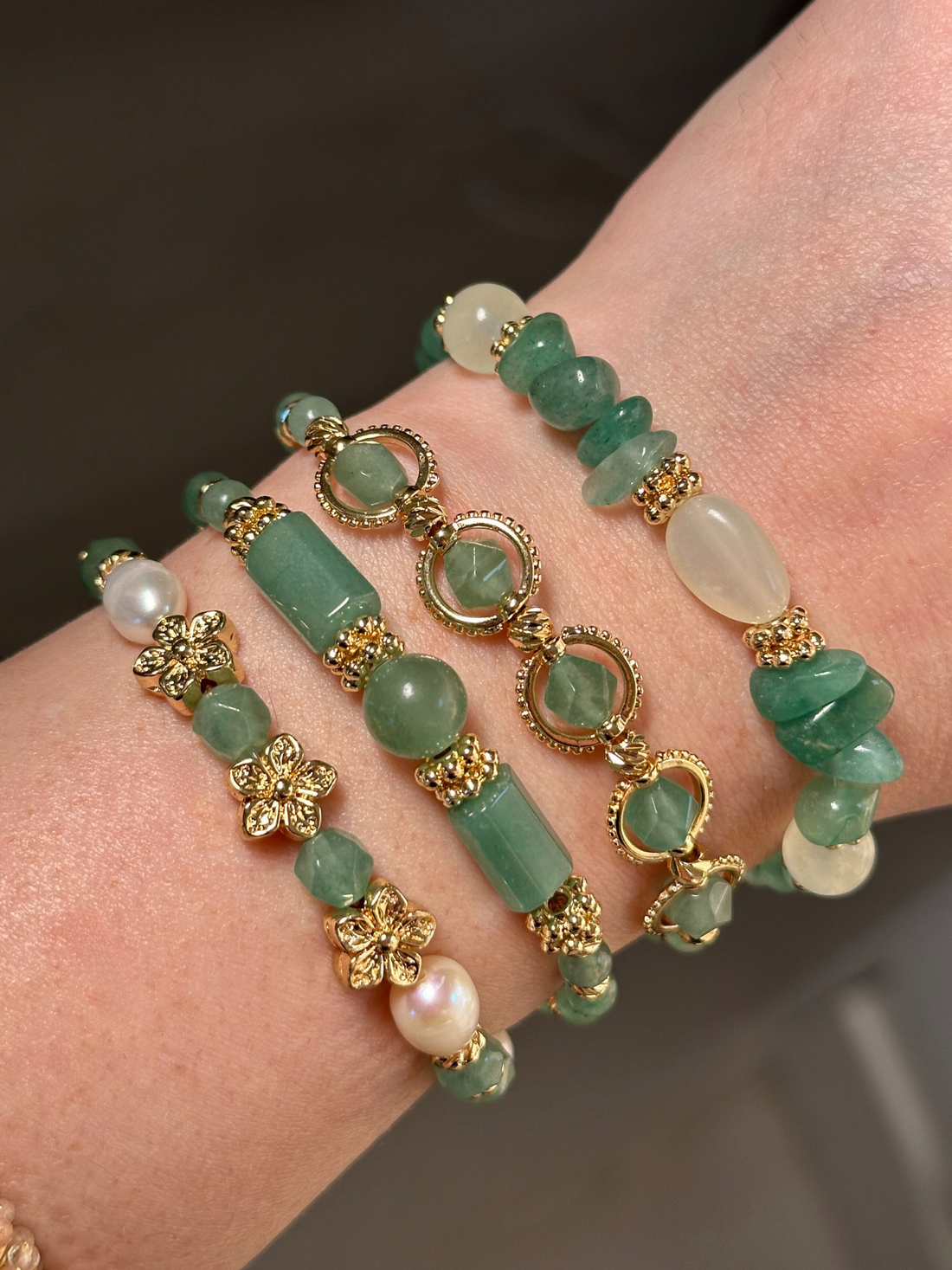 Elivia Aventurine Bracelet Set