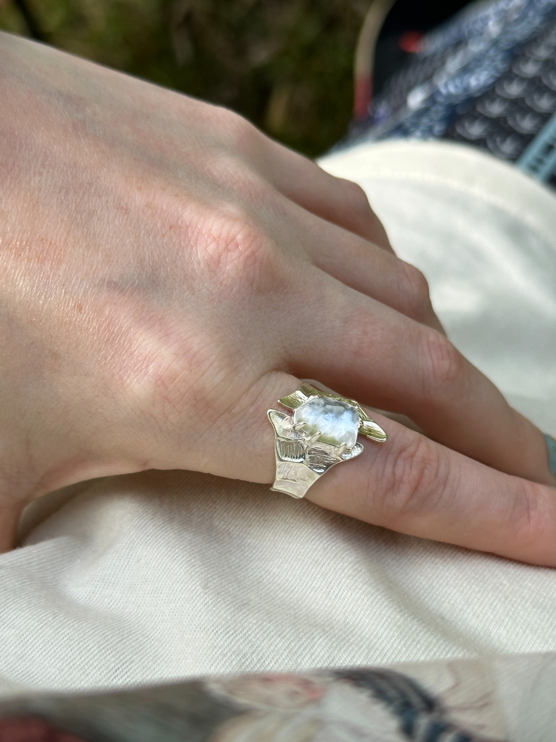 Rue Moonlight Sculpted Ring