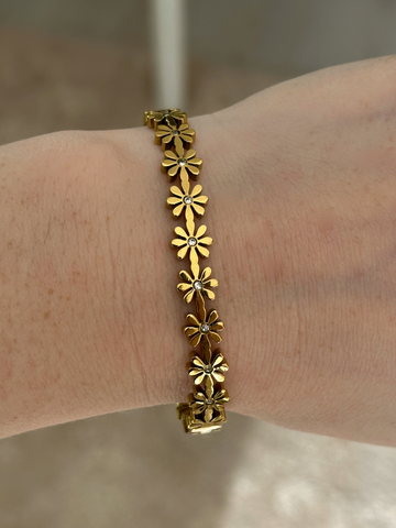 Saya Daisy Flower Zircon Bracelet