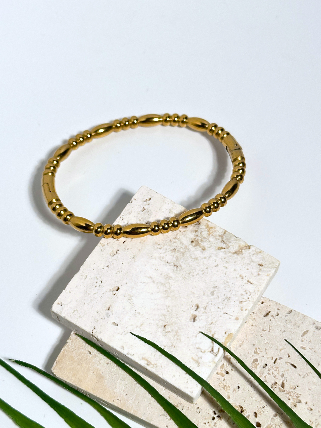 Gianna Geometric Beaded Bangle