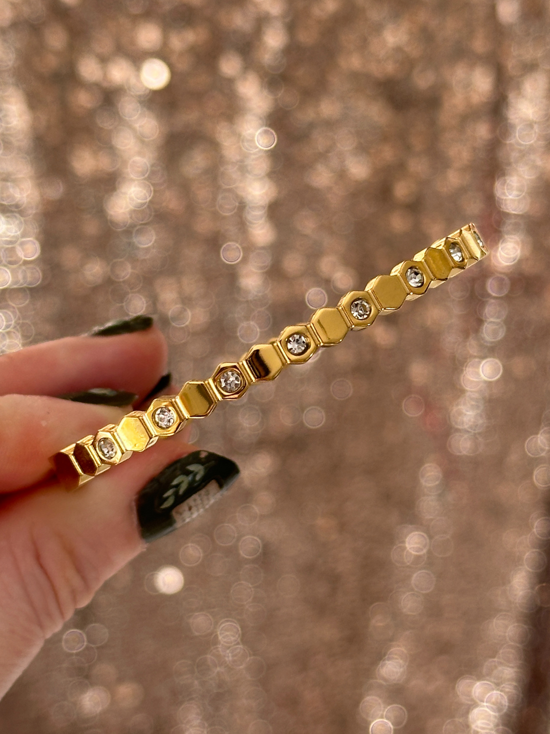Rayla Hexagon Zircon Bracelet