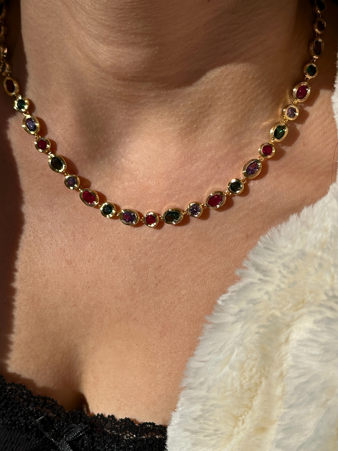 Belle Multicolor Gemstone Necklace