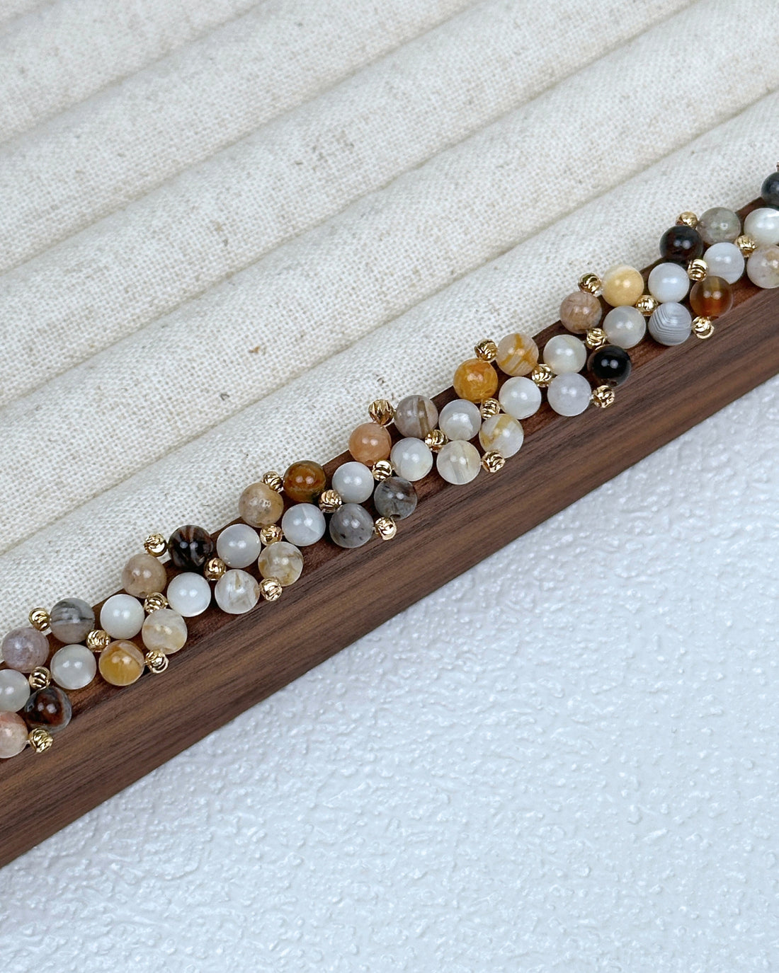Nicole Moonstone & Agate Bracelets