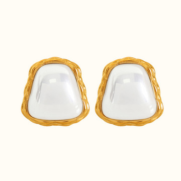 Baylie Pearl Asymmetrical Earrings